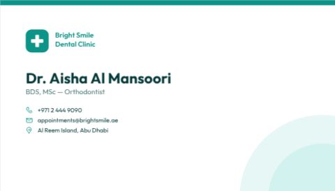 Clinic Clean Card template