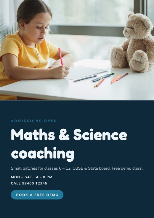 Coaching Classes Flyer