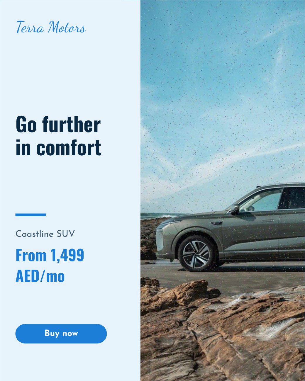 Coastline SUV Product Ad — editable marketing template