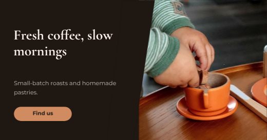 Coffee shop Facebook Banner template