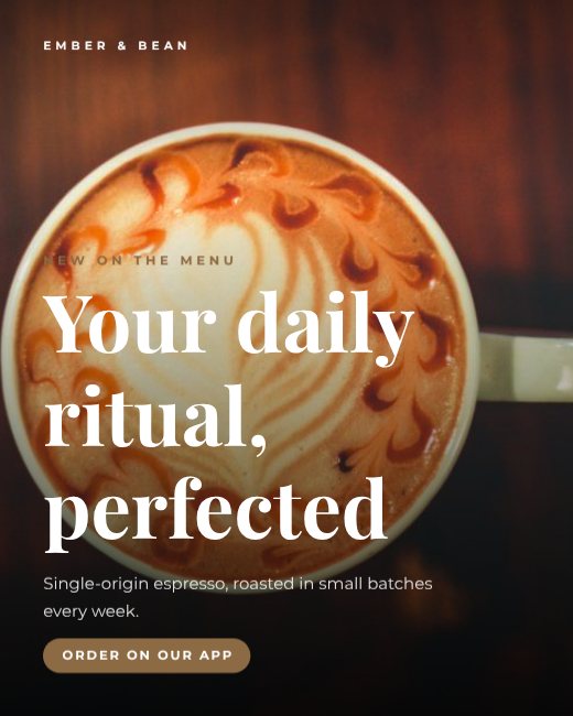Coffee Shop Promo Post