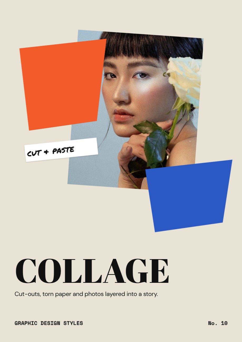 Collage Design Style Poster — editable poster template