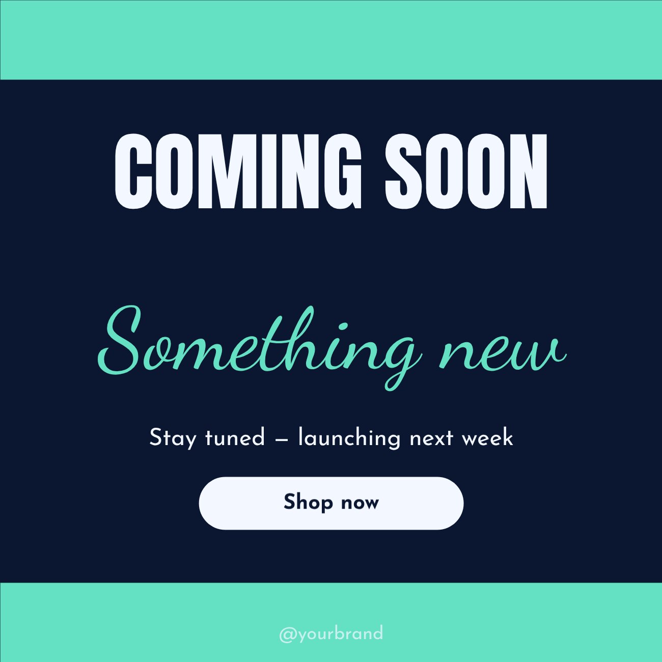 Coming soon Promo Post — editable marketing template