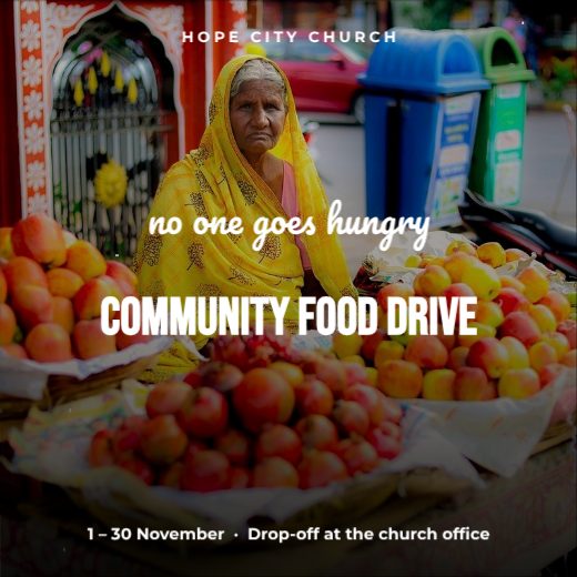 Community Food Drive Church Post template
