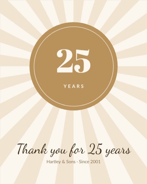 Company Anniversary template
