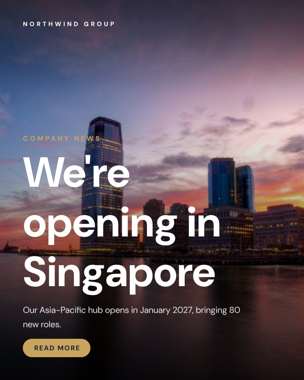 Company Announcement Post — editable business template
