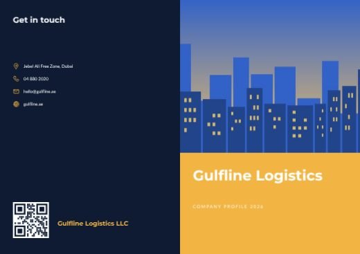 Company Profile Bifold Brochure template