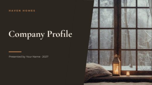 Company Profile Presentation template