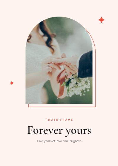 Coral Arch Frame Forever yours template