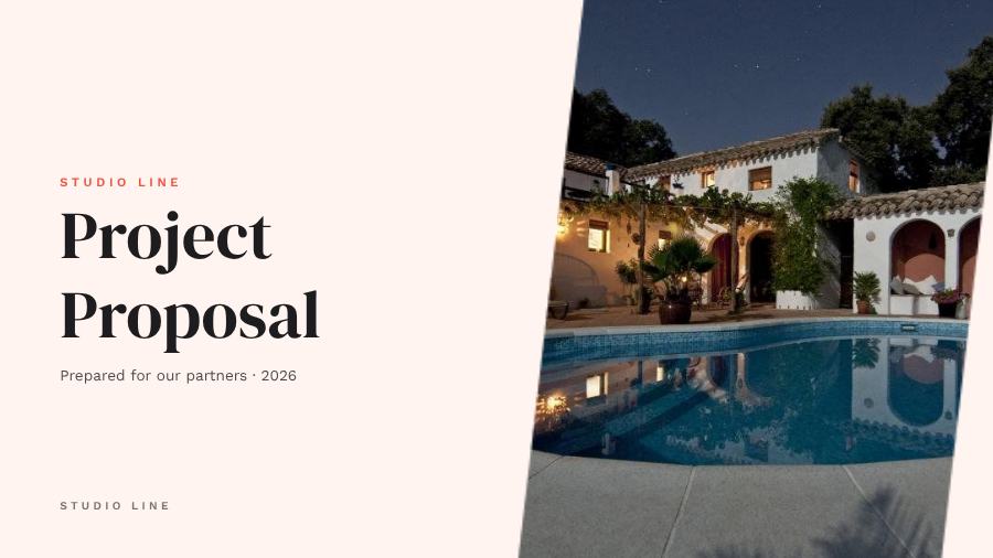 Coral Project Proposal Presentation Minimal — editable business template