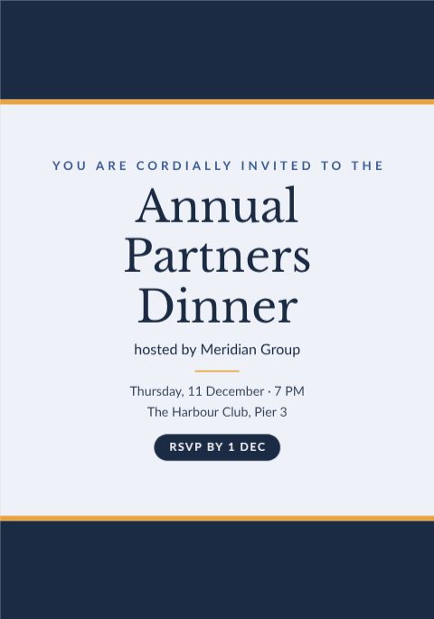 Corporate Event Invite template