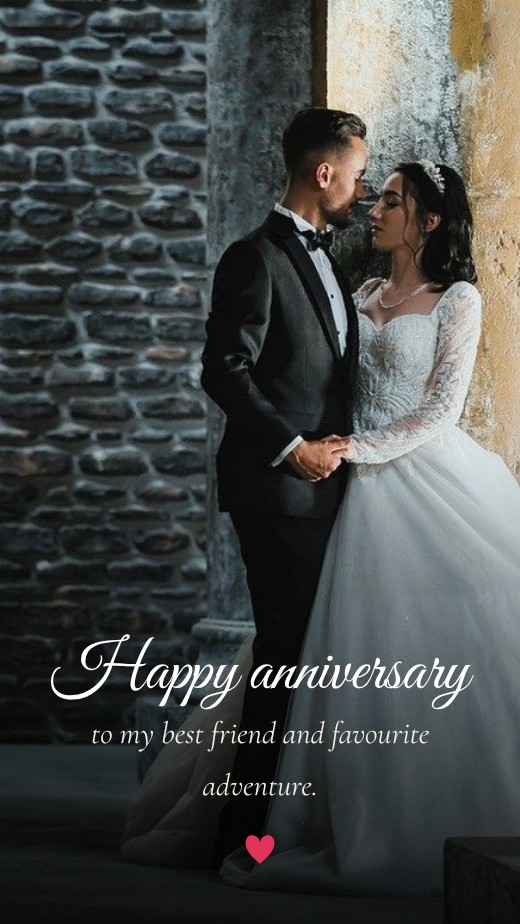 Couple Anniversary Story — free anniversary card template