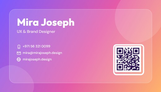 Creative Gradient Business Card