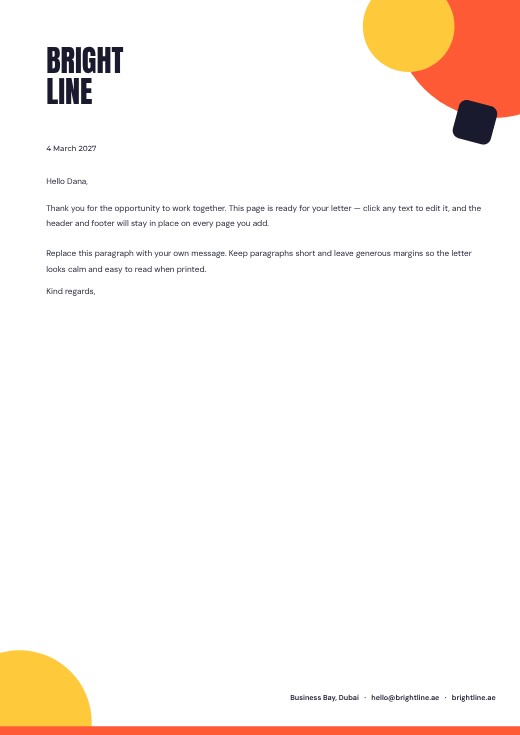 Creative Studio Letterhead