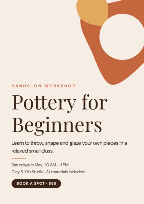 Creative Workshop Flyer template