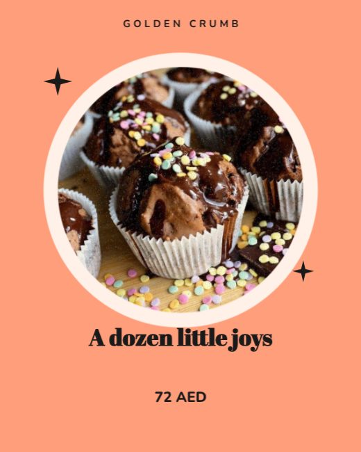 Cupcake Box Product Ad template