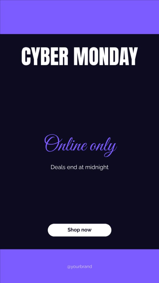 Cyber monday Promo Story template