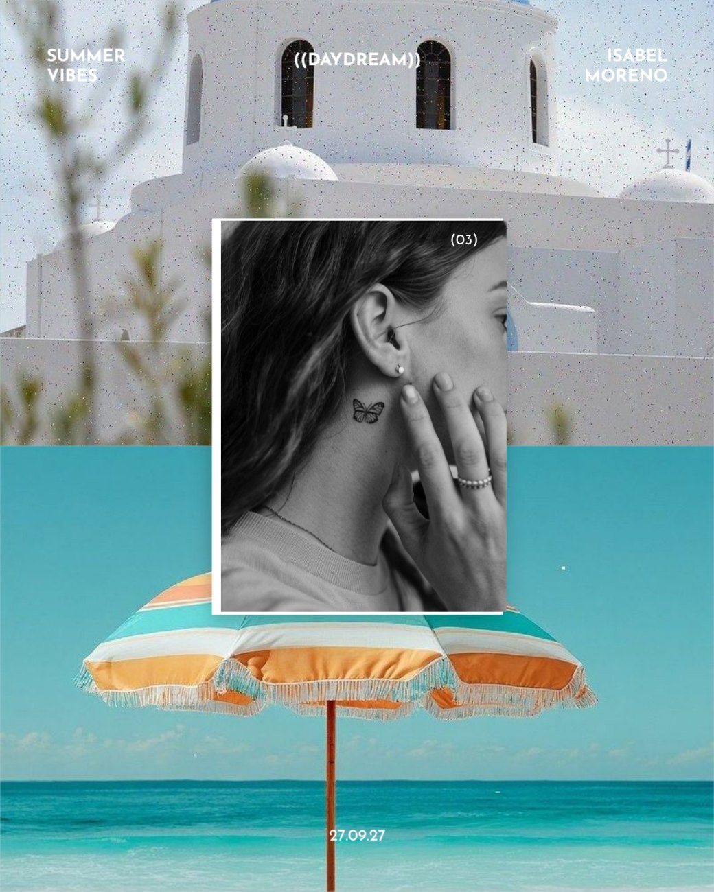 Daydream Split Photo Collage — editable social media template