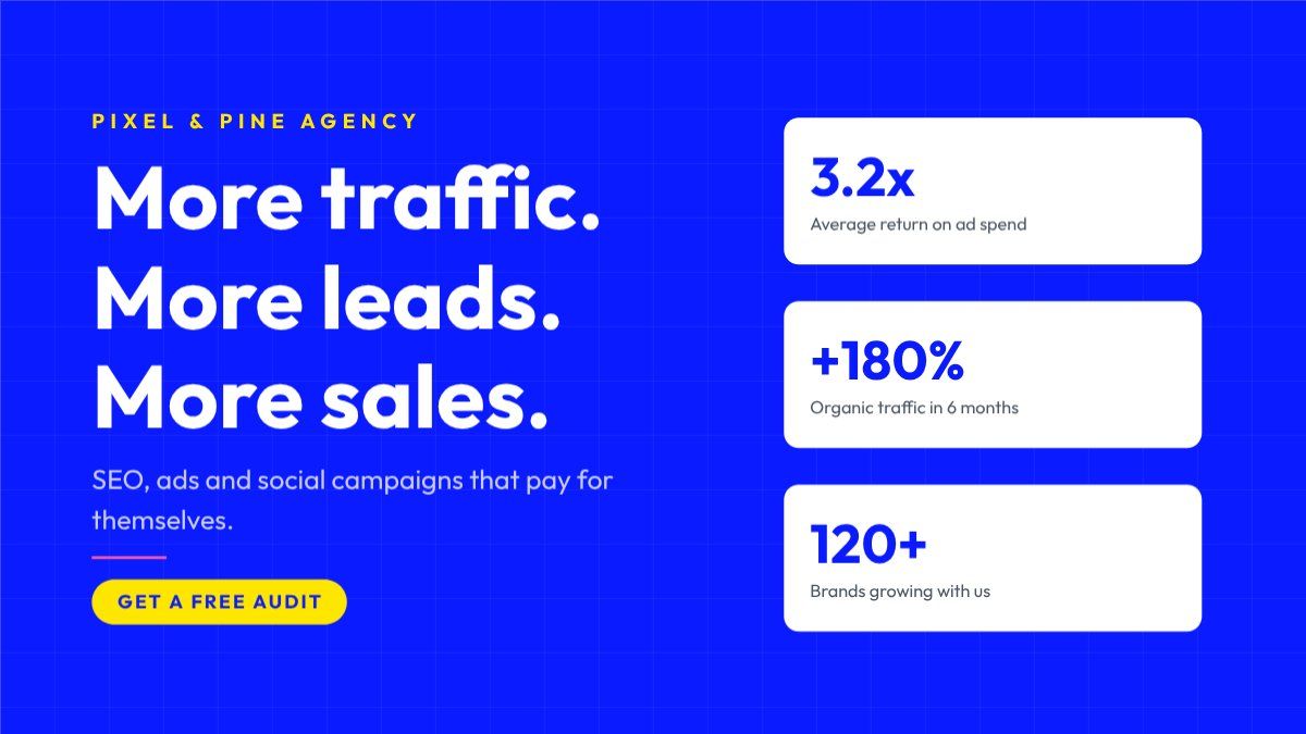 Digital Marketing Agency — editable marketing template