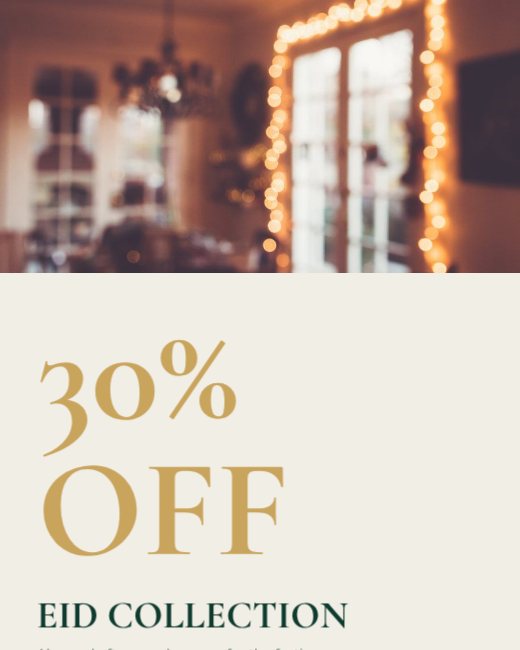 Eid Sale Fashion Post — free Eid & Ramadan design template
