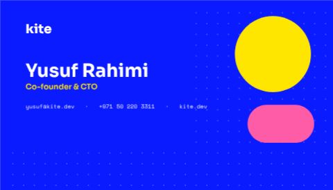 Electric Startup Card template