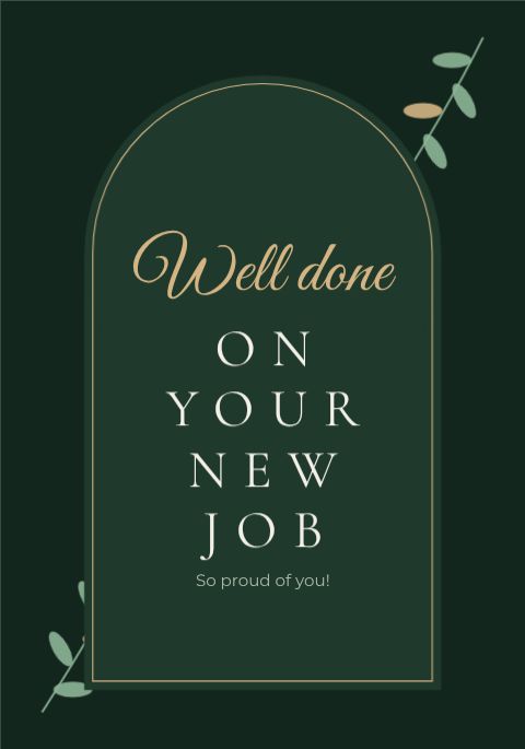 Elegant Congratulations Card template
