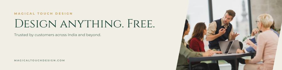 Emerald Magical Touch Design LinkedIn Banner — editable marketing template