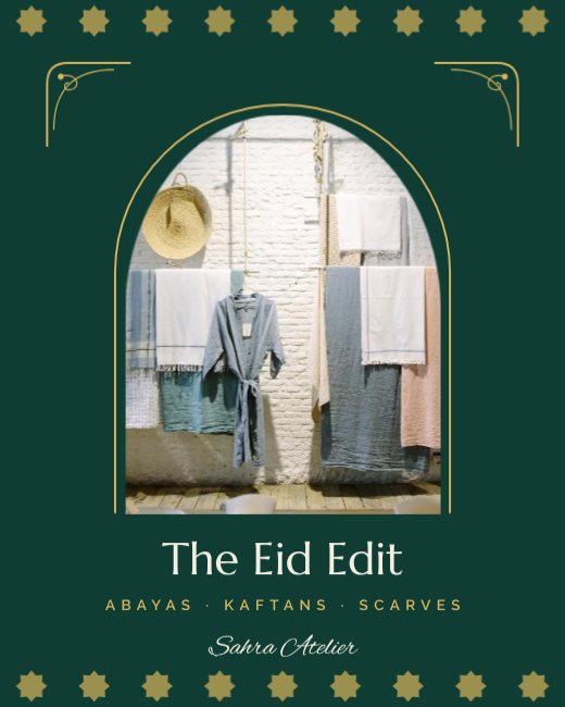 Emerald Modest Fashion Post — free Eid & Ramadan design template