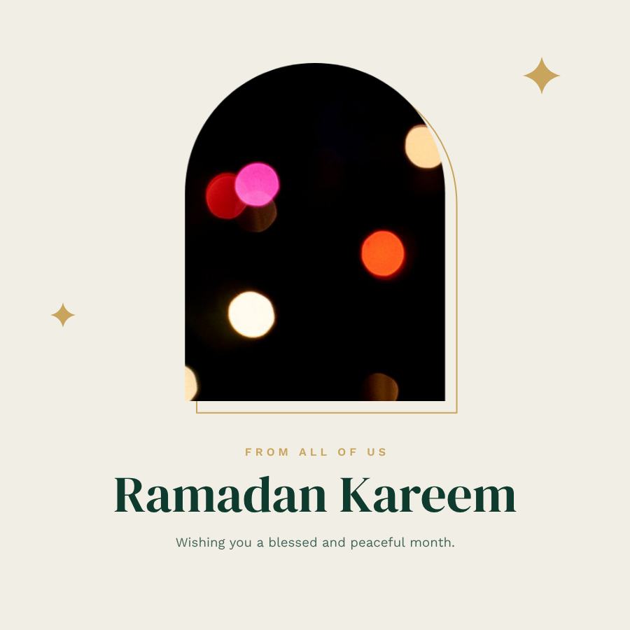 Emerald Ramadan Business Wishes Post — editable festivals template