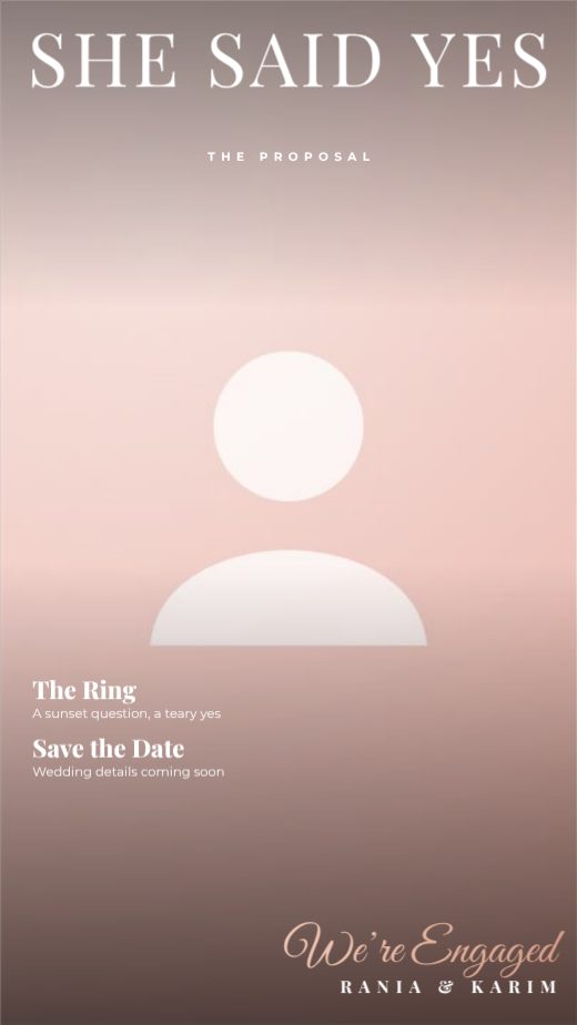 Engagement Blush Magazine Cover Story template
