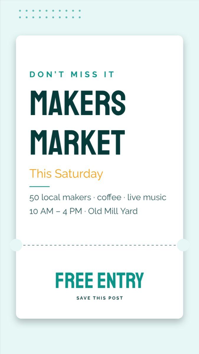 Event Reminder Story — editable social media template