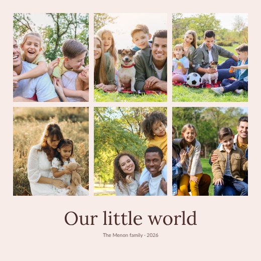 Family Moments 6 Photo Collage