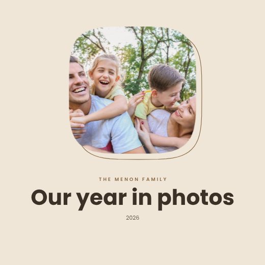 Family Photo Book 4 Pages template