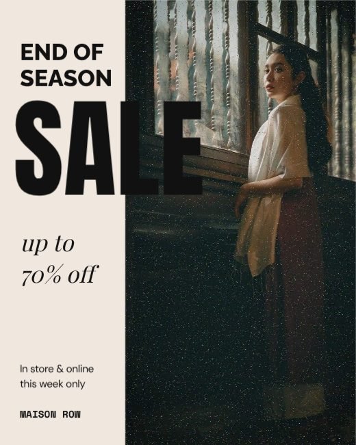 Fashion End Of Season Sale Post template