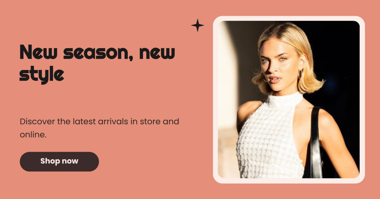 Fashion Facebook Banner — editable social media template