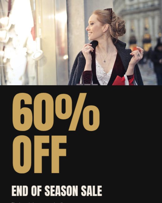 Fashion Sale Poster — free poster template