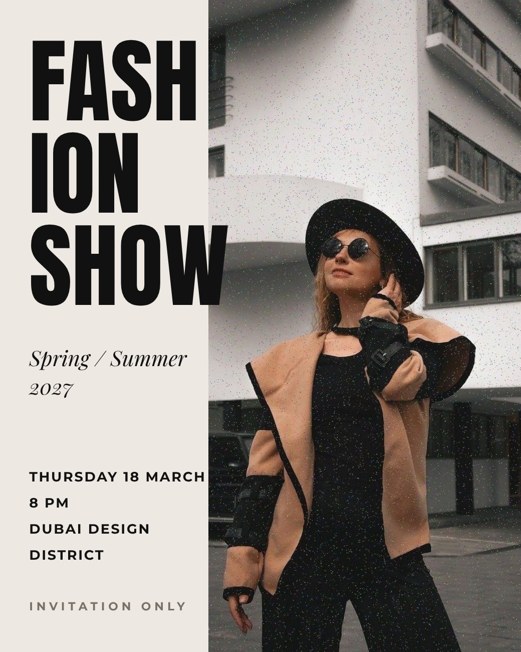 Fashion Show Poster — Free Template | Magical Touch Design