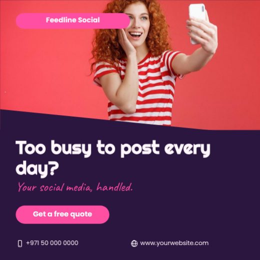 Feedline Social Question Post template