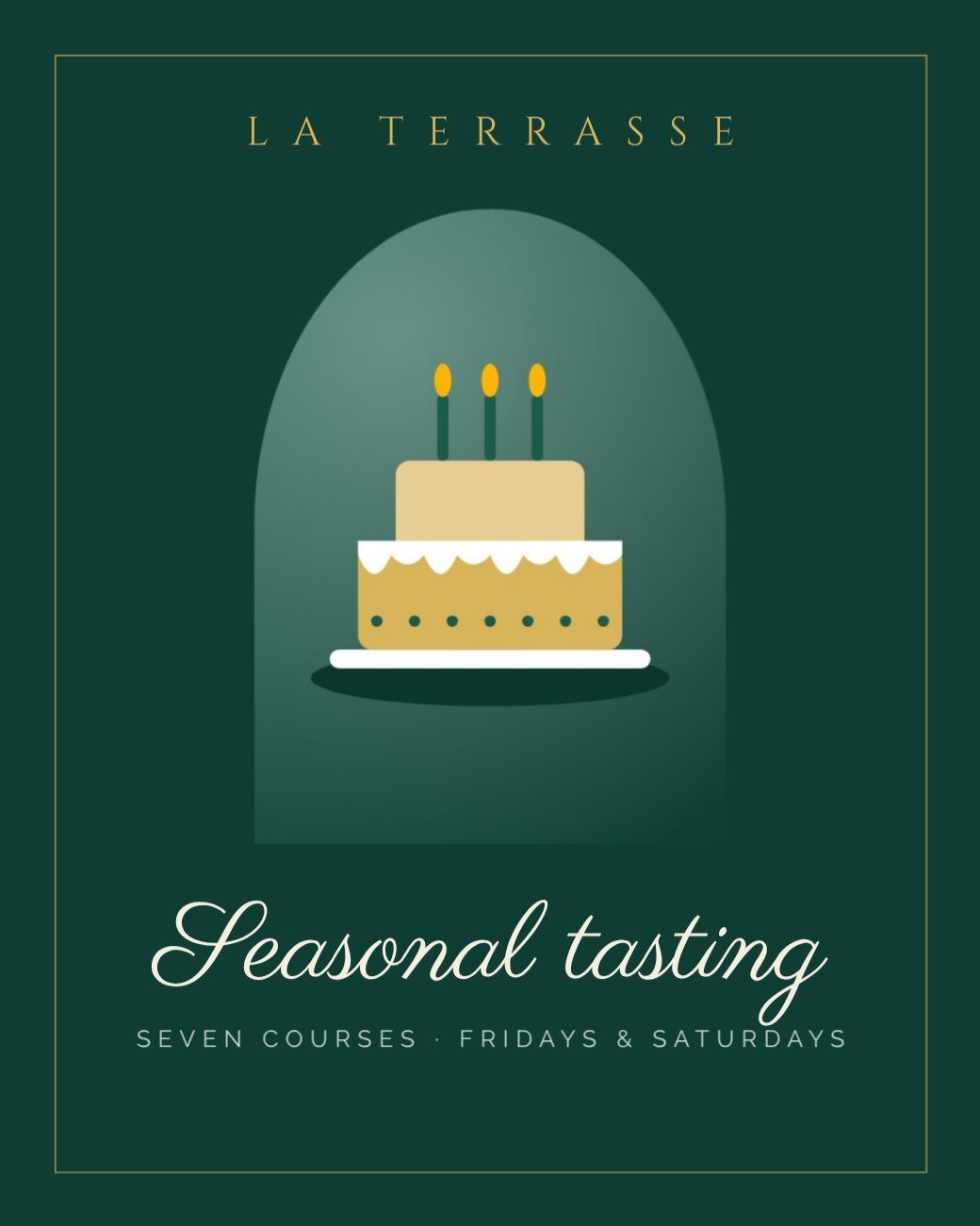 Fine Dining Minimal Ad — editable marketing template