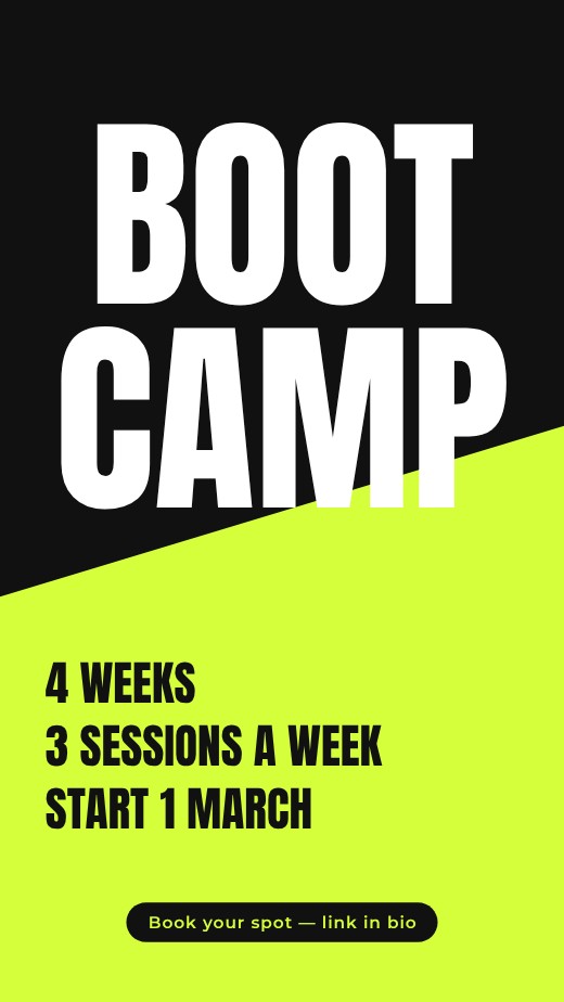 Fitness Bootcamp Story — free gym poster template