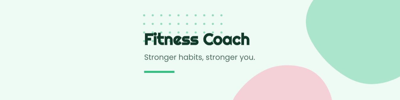 Fitness Coach LinkedIn Banner — editable social media template