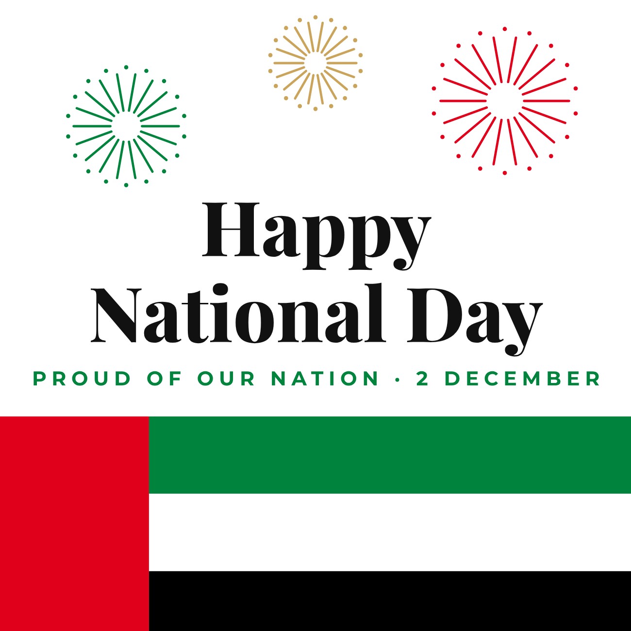 Flag Band National Day Post — editable festivals template