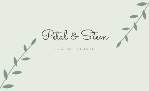Florist Botanical Card template