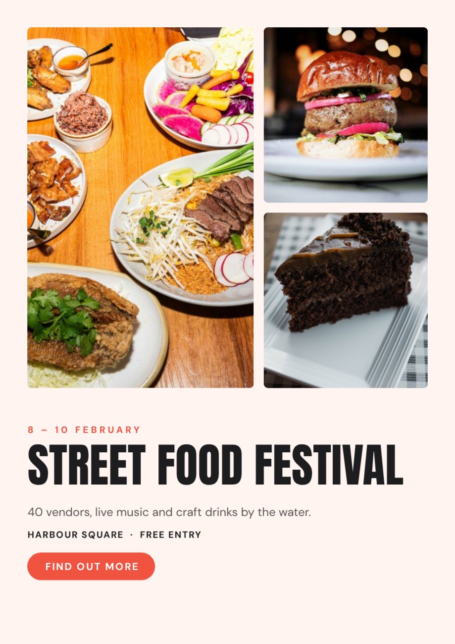 Food Festival Poster — Free Template | Magical Touch Design