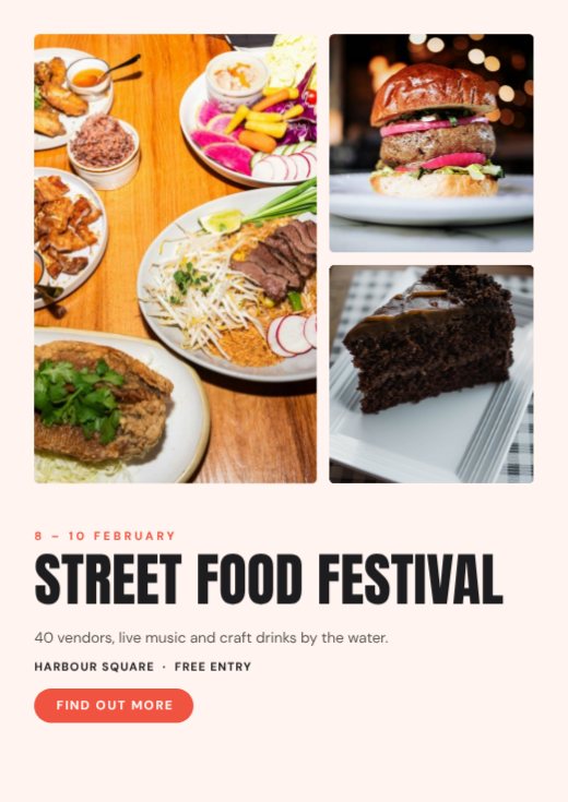 Food Festival Poster — free poster template