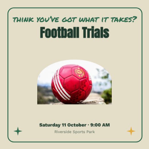 Football Trials Sports Post template