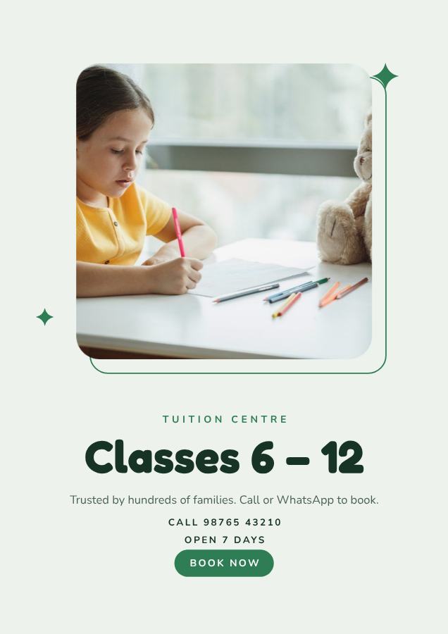 Forest Classes 6 – 12 Tuition centre Flyer Promo — editable business template