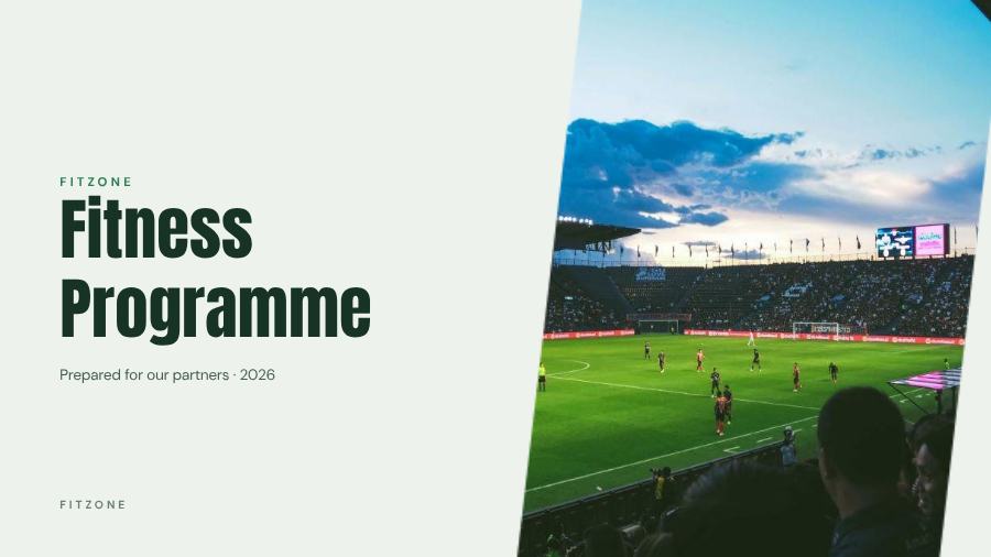 Forest Fitness Programme Presentation Corporate — editable business template