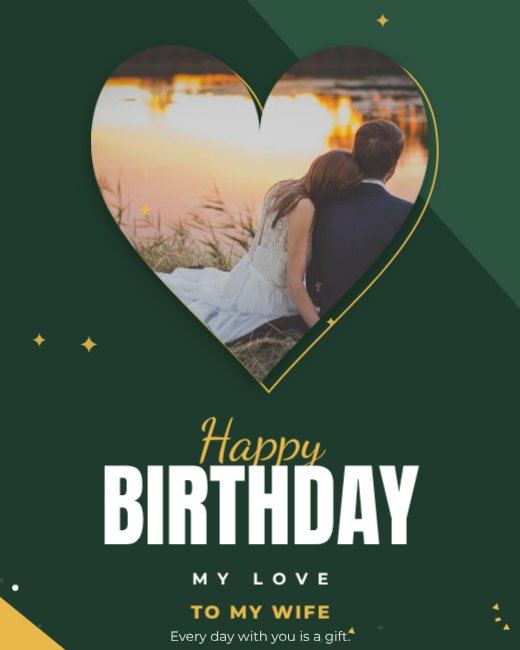 Forest Heart Birthday Post — free Instagram story template