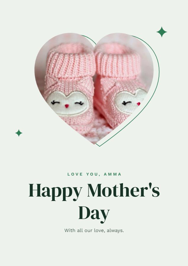 Forest Love you, Amma Happy Mother's Day Print — editable love & family template